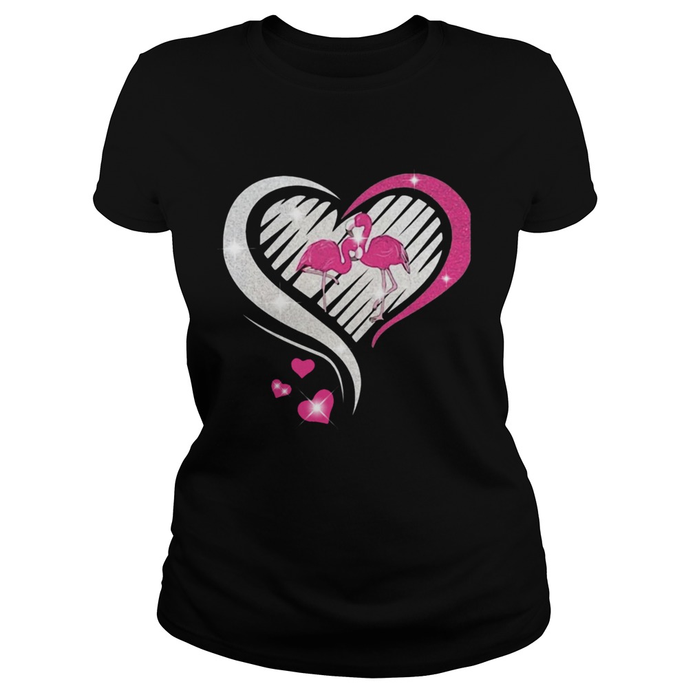 DIAMOND HEART FLAMINGOS  Classic Ladies