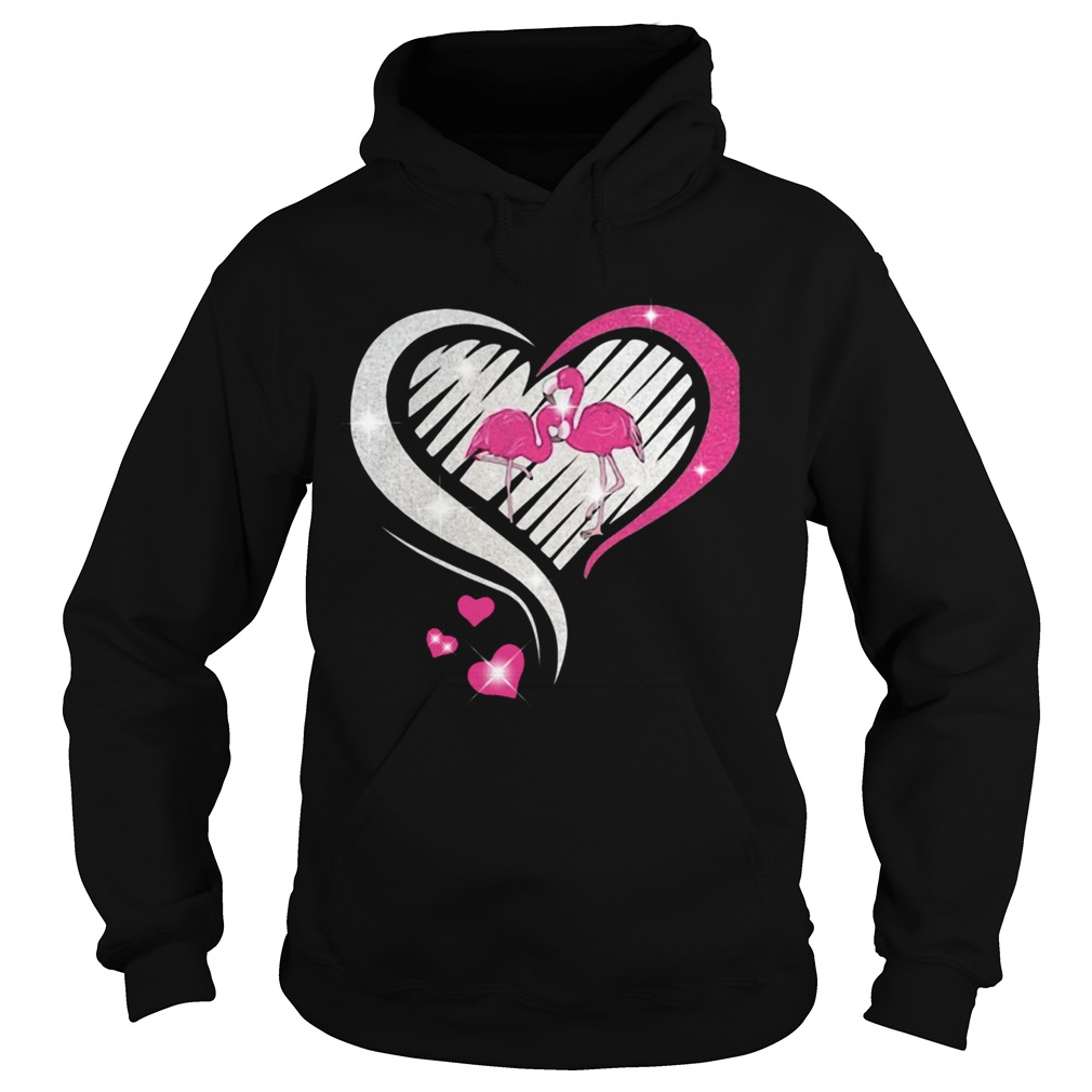 DIAMOND HEART FLAMINGOS  Hoodie