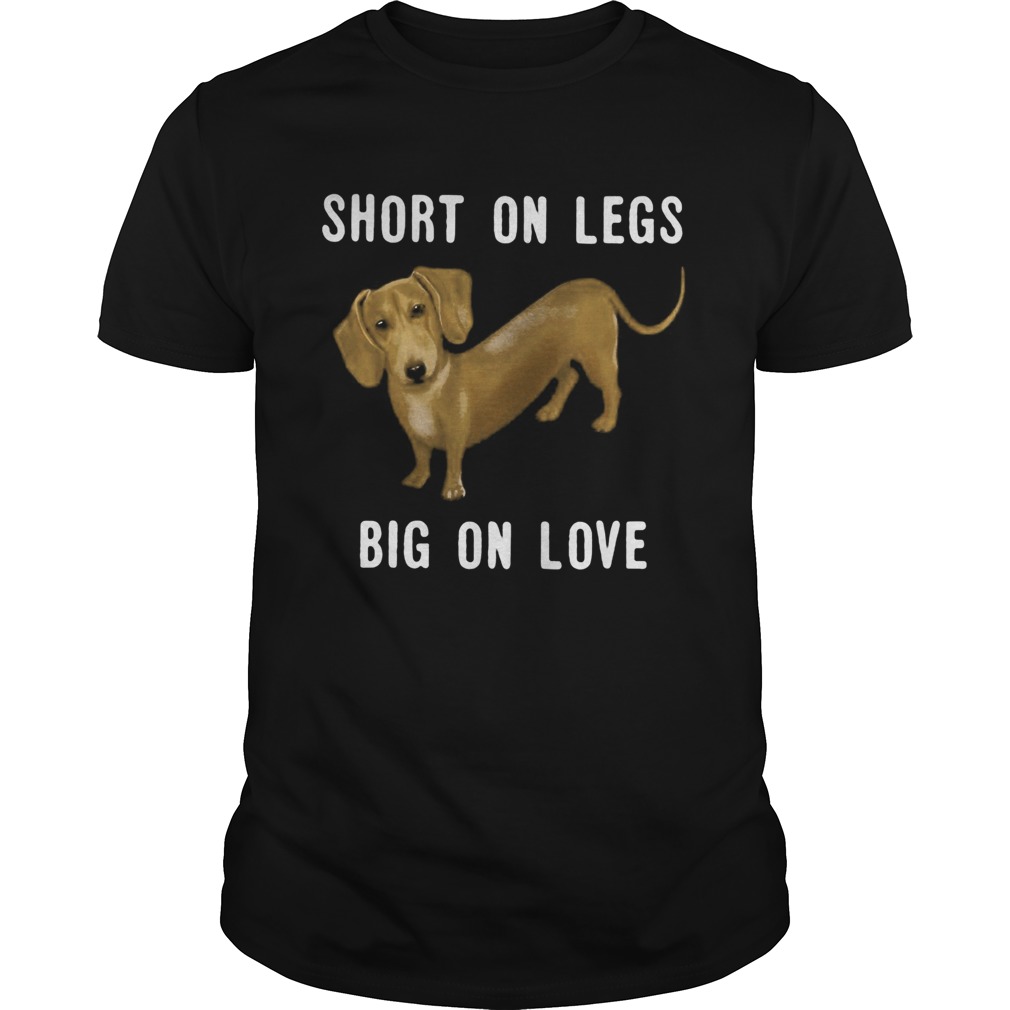 Dachshund short on legs big on love shirt