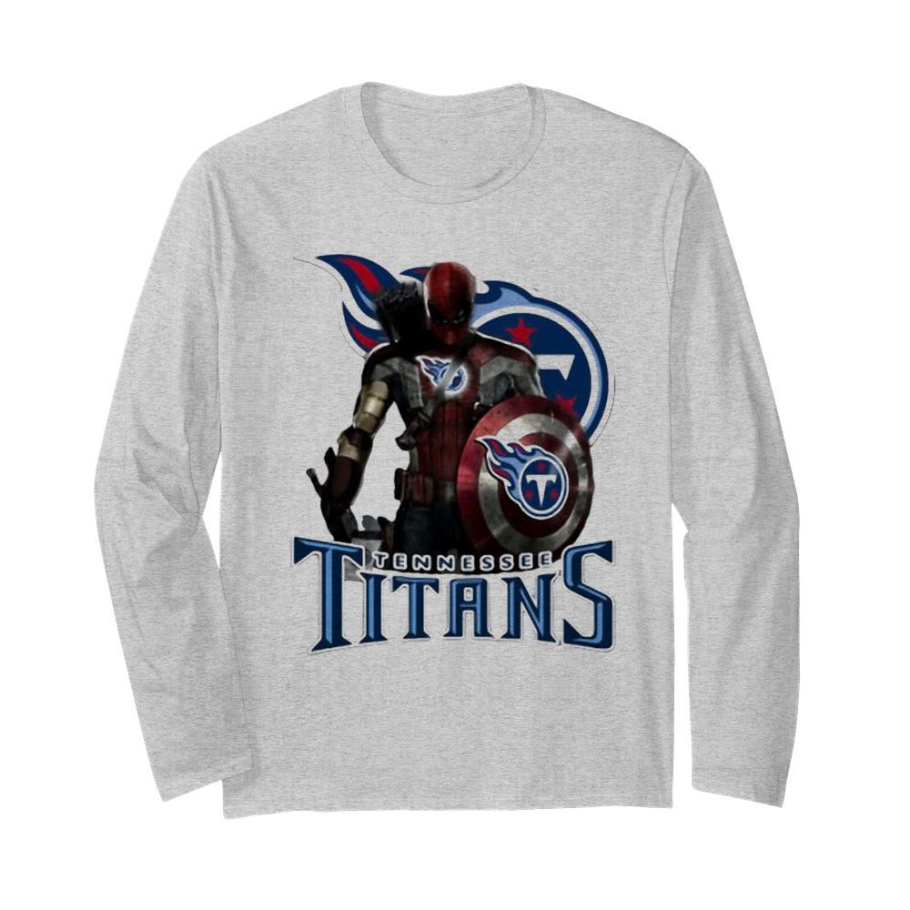 Deadpool tennessee titans logo  Long Sleeved T-shirt 