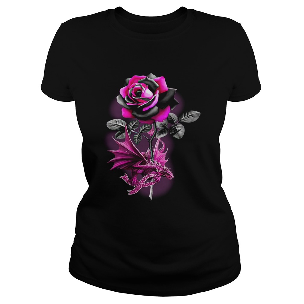 Diabetes Awareness Dragon Purple Rose  Classic Ladies