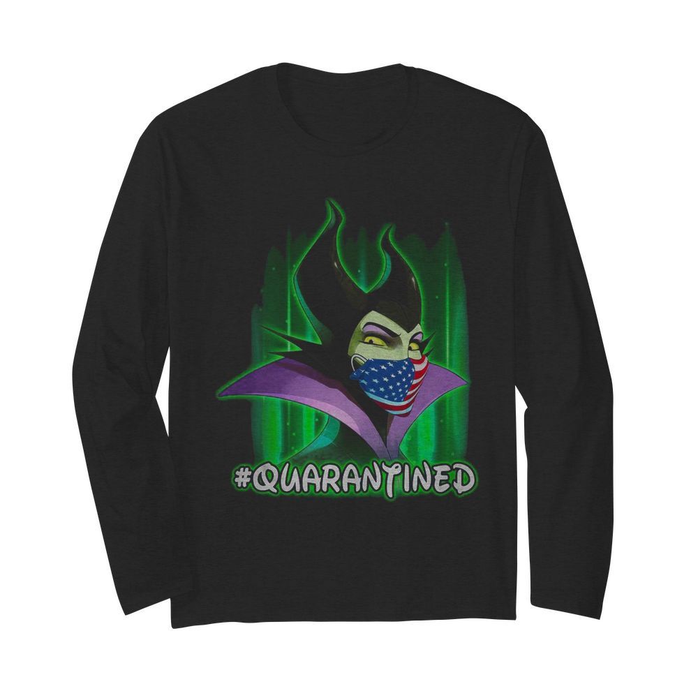 Disney Maleficent Mask Quarantined Coronavirus  Long Sleeved T-shirt 