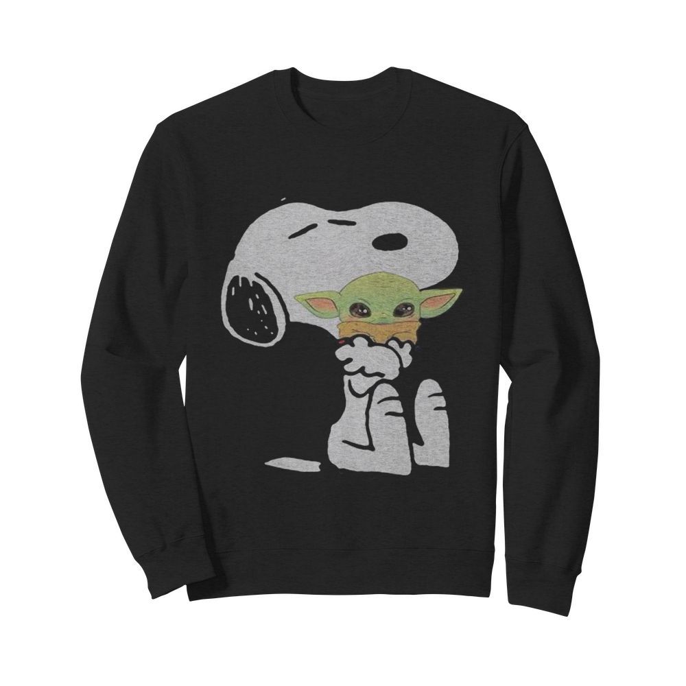 Disney snoopy hug baby yoda  Unisex Sweatshirt