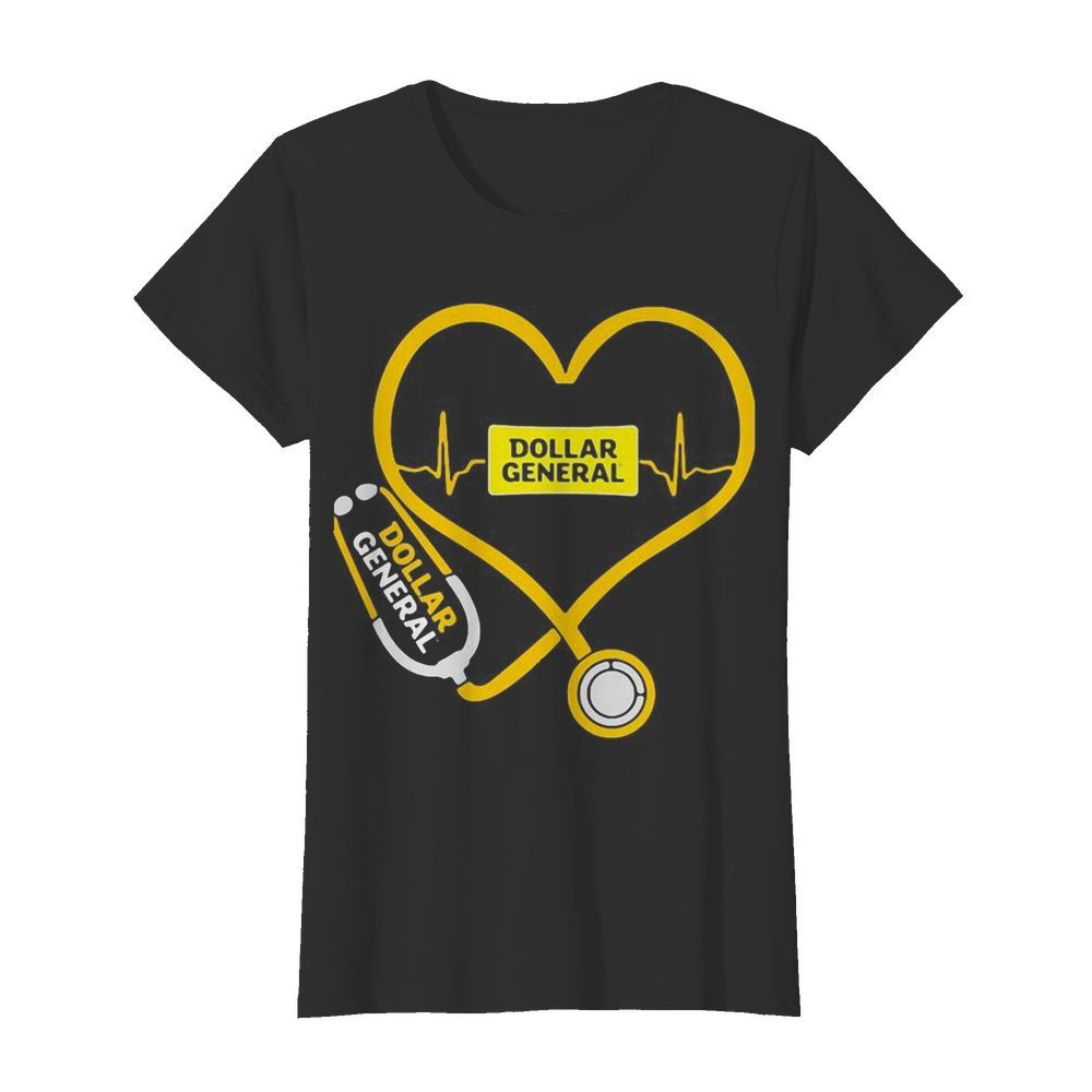 Dollar General nurse stethoscope love heartbeat  Classic Women's T-shirt