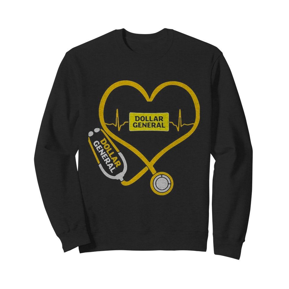 Dollar General nurse stethoscope love heartbeat  Unisex Sweatshirt