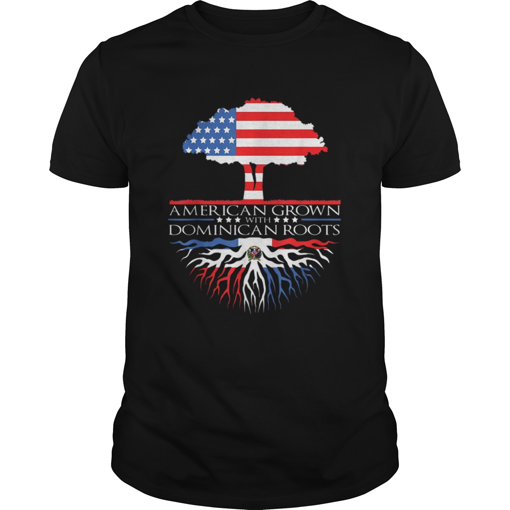 Dominican Republic Roots Flag American Grown  Unisex