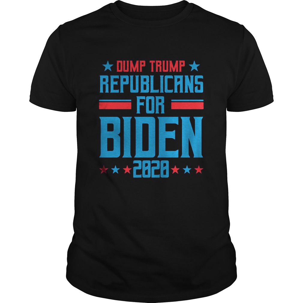 Dump trump republicans for biden 2020 stars shirt