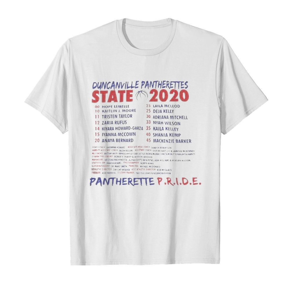 Duncanville panthers state 2020 basketball shirt