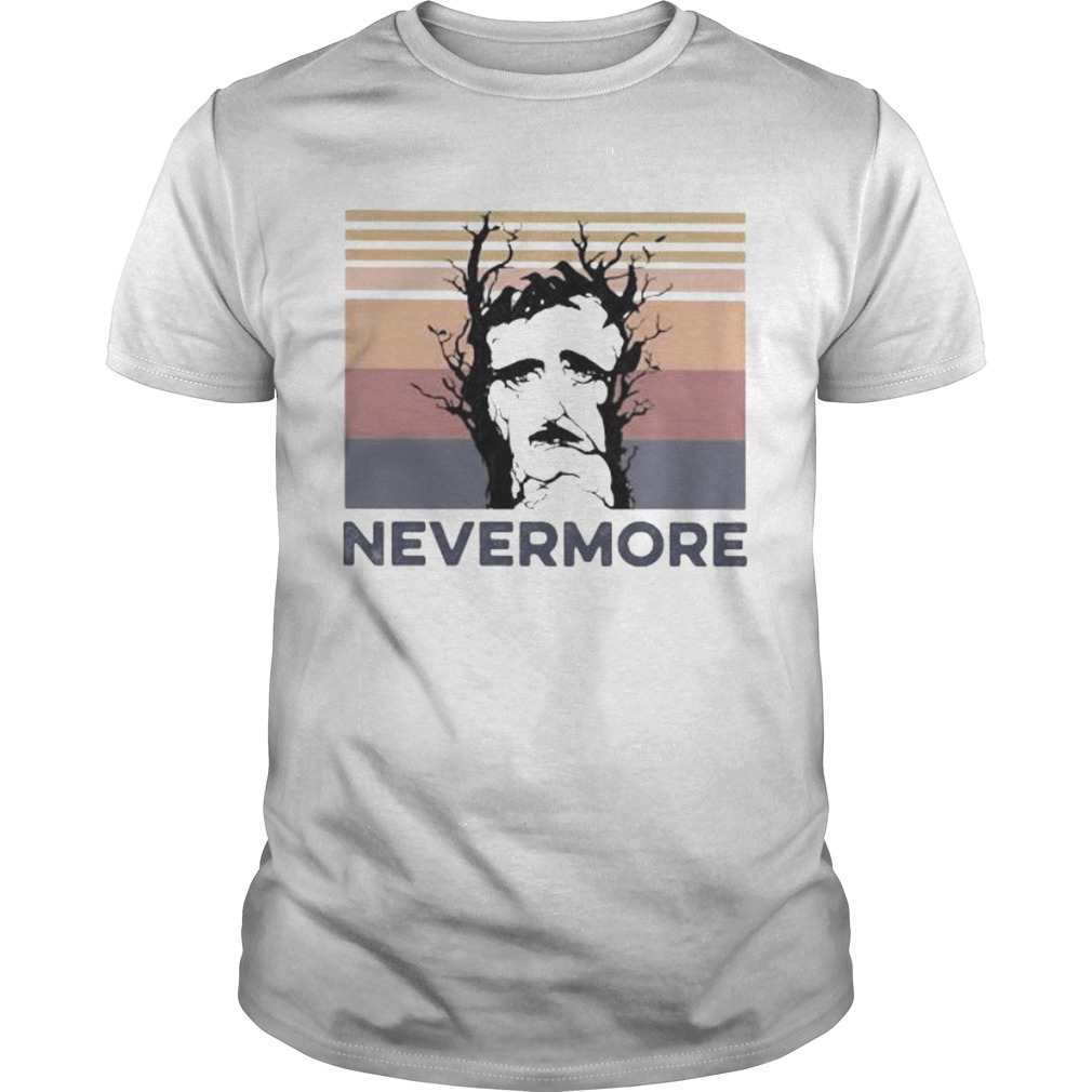 Edgar allan nevermore vintage retro shirt