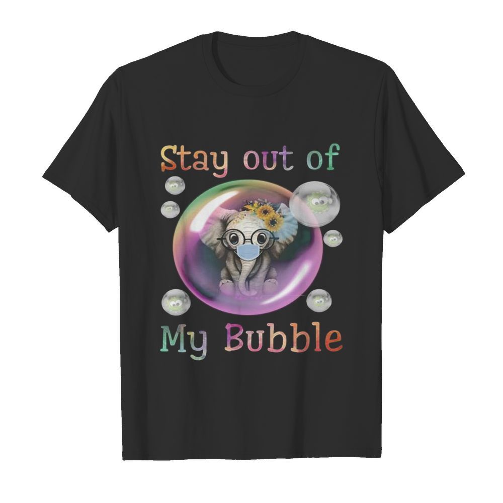 Elephant sunflowers mask stay out of my bubble covid-19  Classic Men's T-shirt