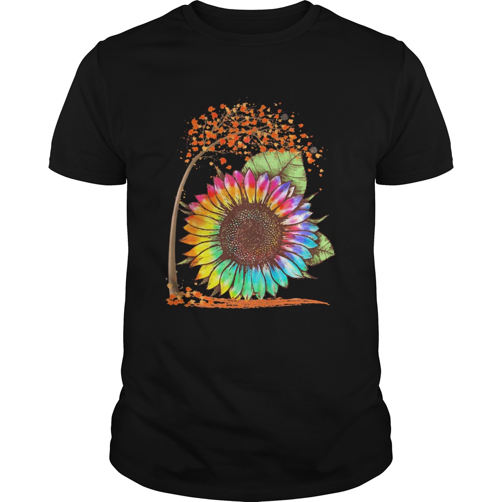 Fall Autumn Colorful Sunflower shirt