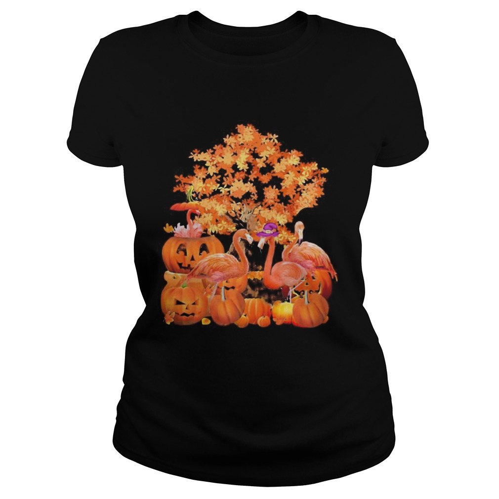 Fall Flamingo Halloween  Classic Ladies