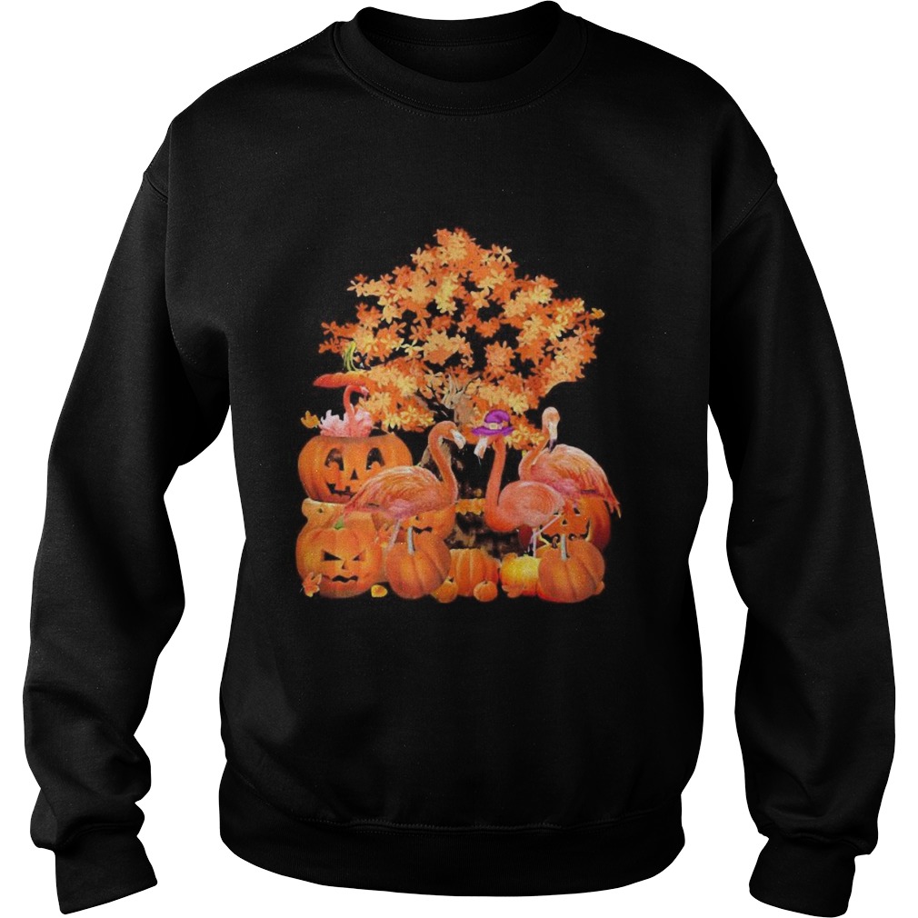 Fall Flamingo Halloween  Sweatshirt