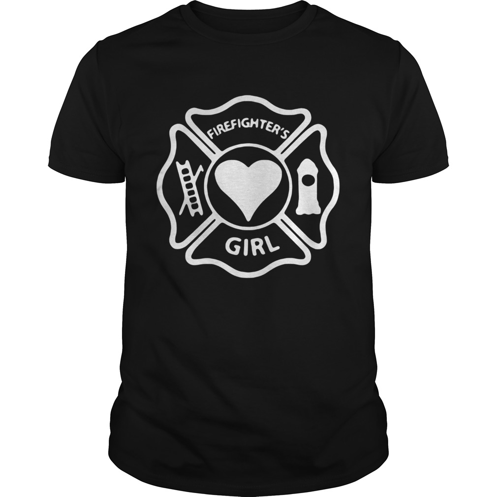 Firefighter Fireman Department Logo Firefighters Love Girl shirt