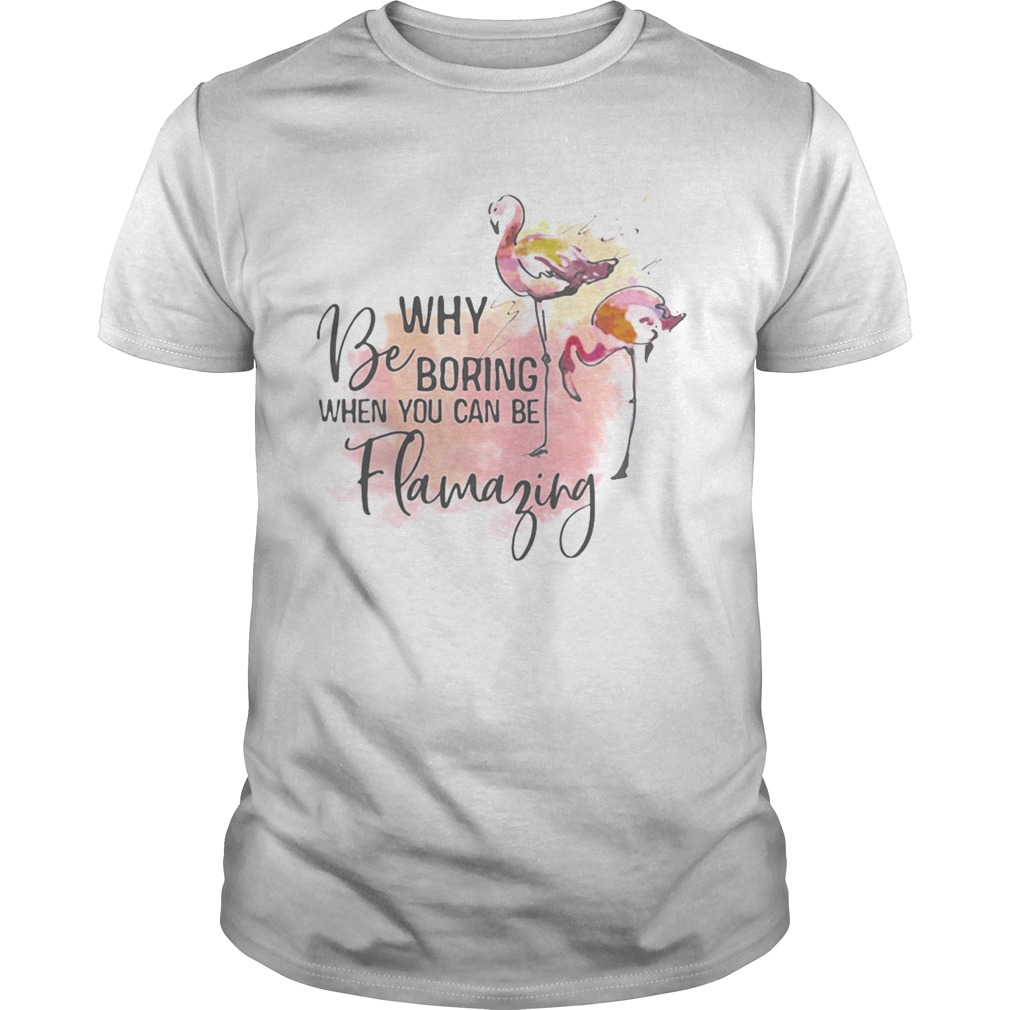 Flamingo why be boring when you can be llamazing shirt