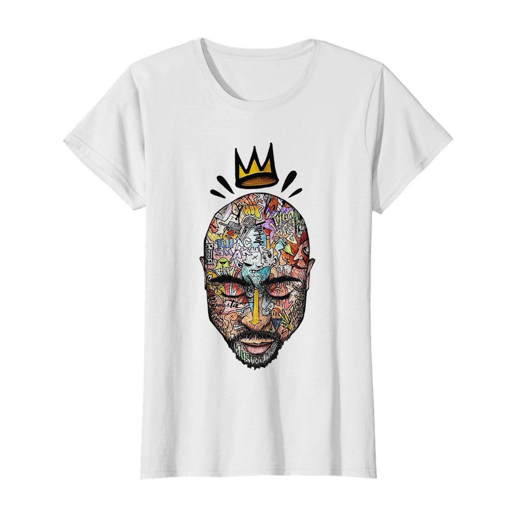 Funny Tupac Shakur Thug Life King Art  Classic Women's T-shirt