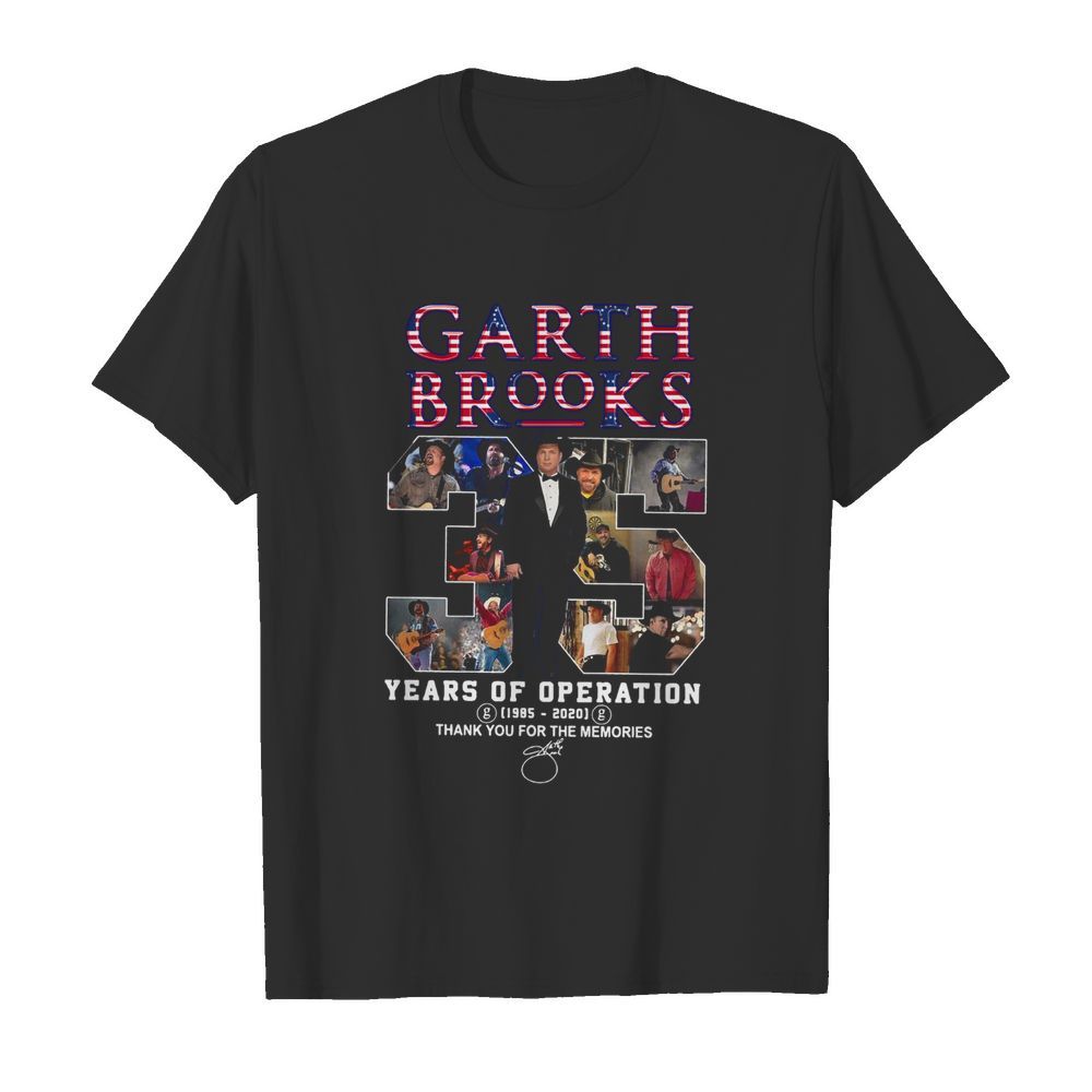 Garth Brooks 35 Years Of Operation 1985 2020 Thank You For The Memories Signature shirt