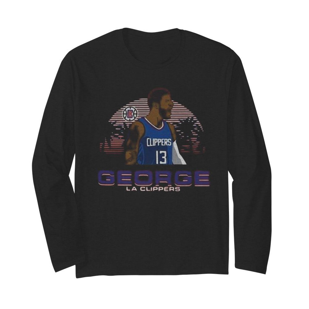 George la clippers 13 basketball  Long Sleeved T-shirt 