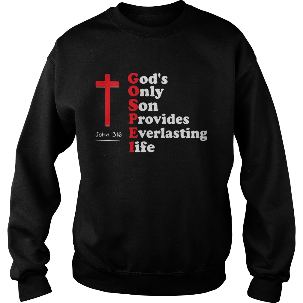 Gods Only Son Provides Everlasting Life John 316  Sweatshirt