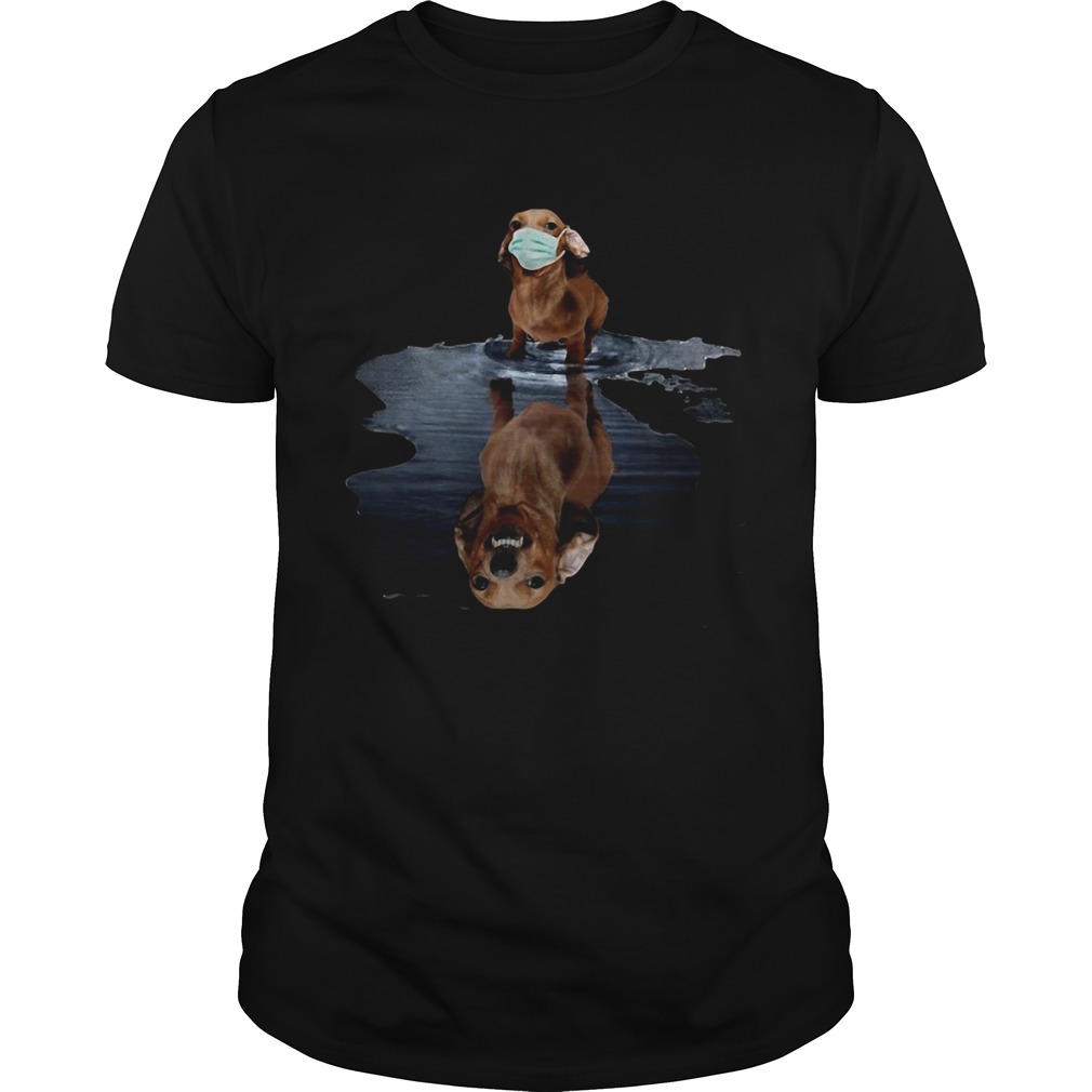 Good Dachshund Face Mask Water Reflection Dachshund shirt