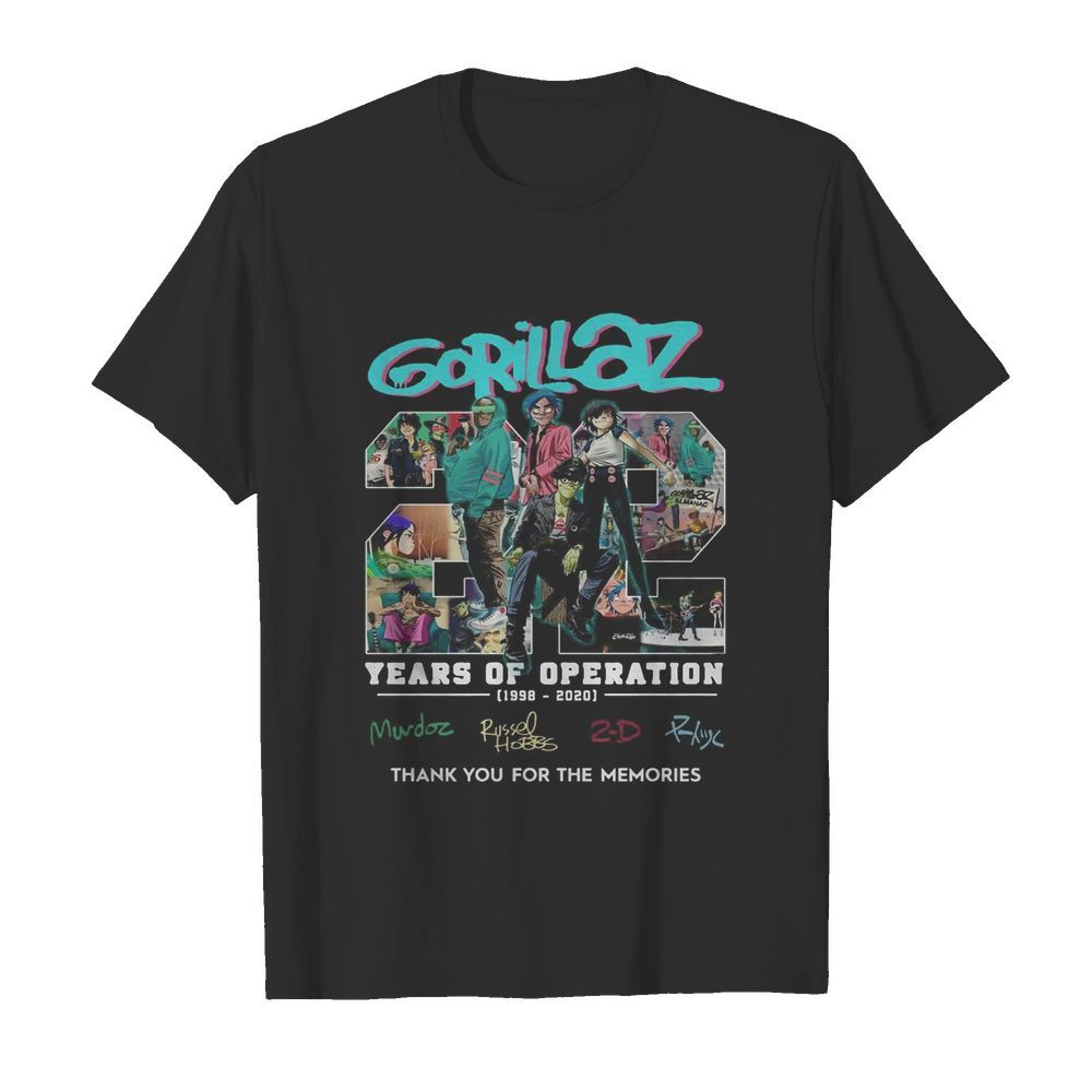 Gorillaz 22 Years Of Operation 1998-2020