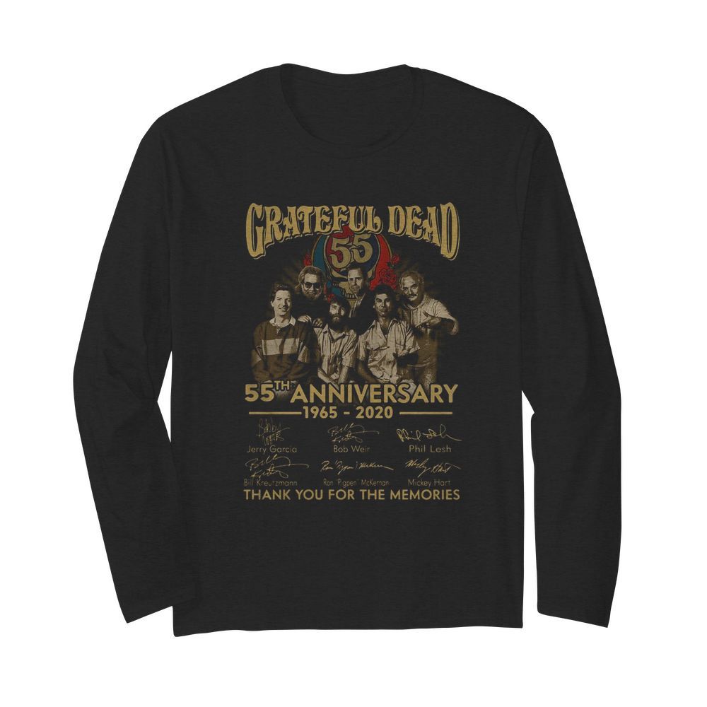 Grateful Dead Anniversary Thank You For The Memories  Long Sleeved T-shirt 