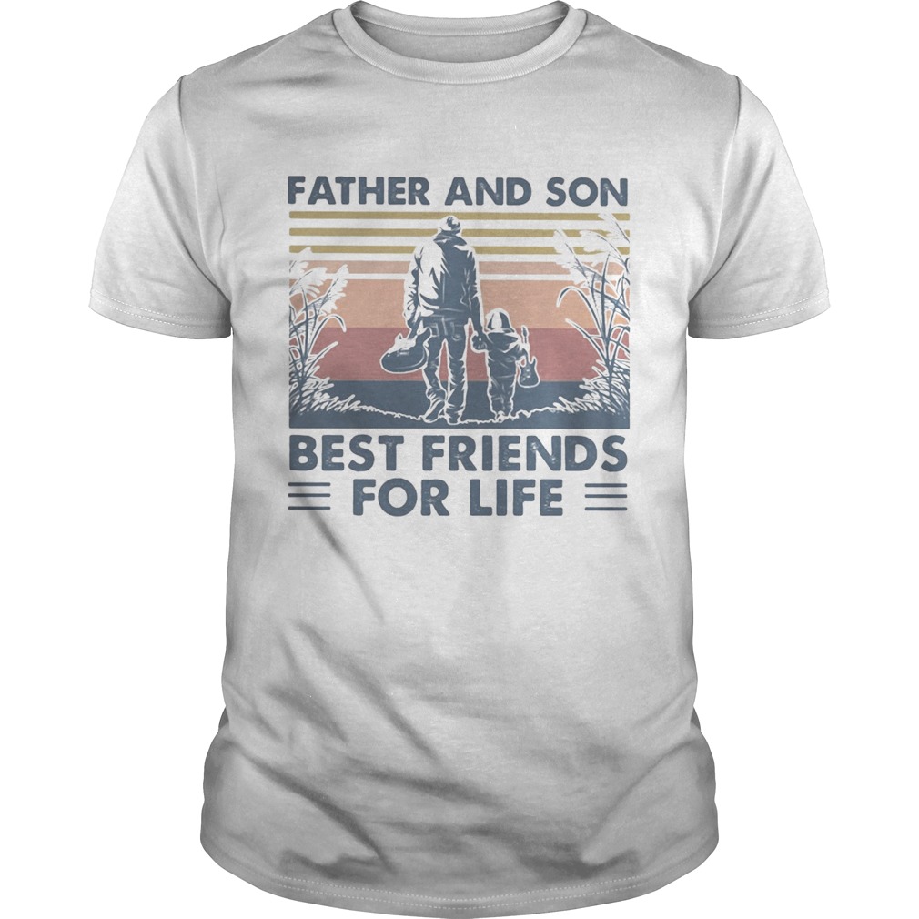 Guitar Father and son best friends for life vintage retro shirt