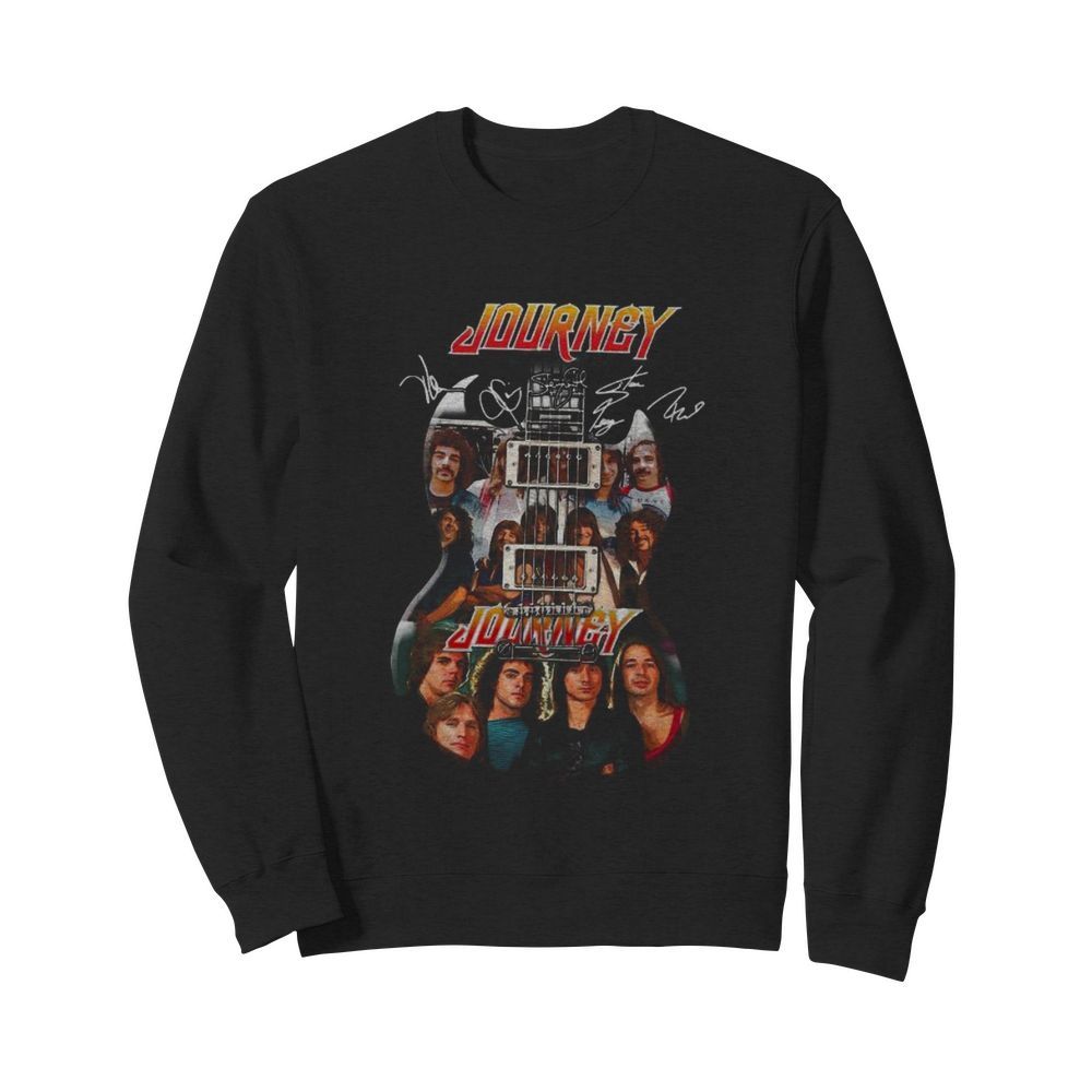 Guitar journey band members signatures  Unisex Sweatshirt