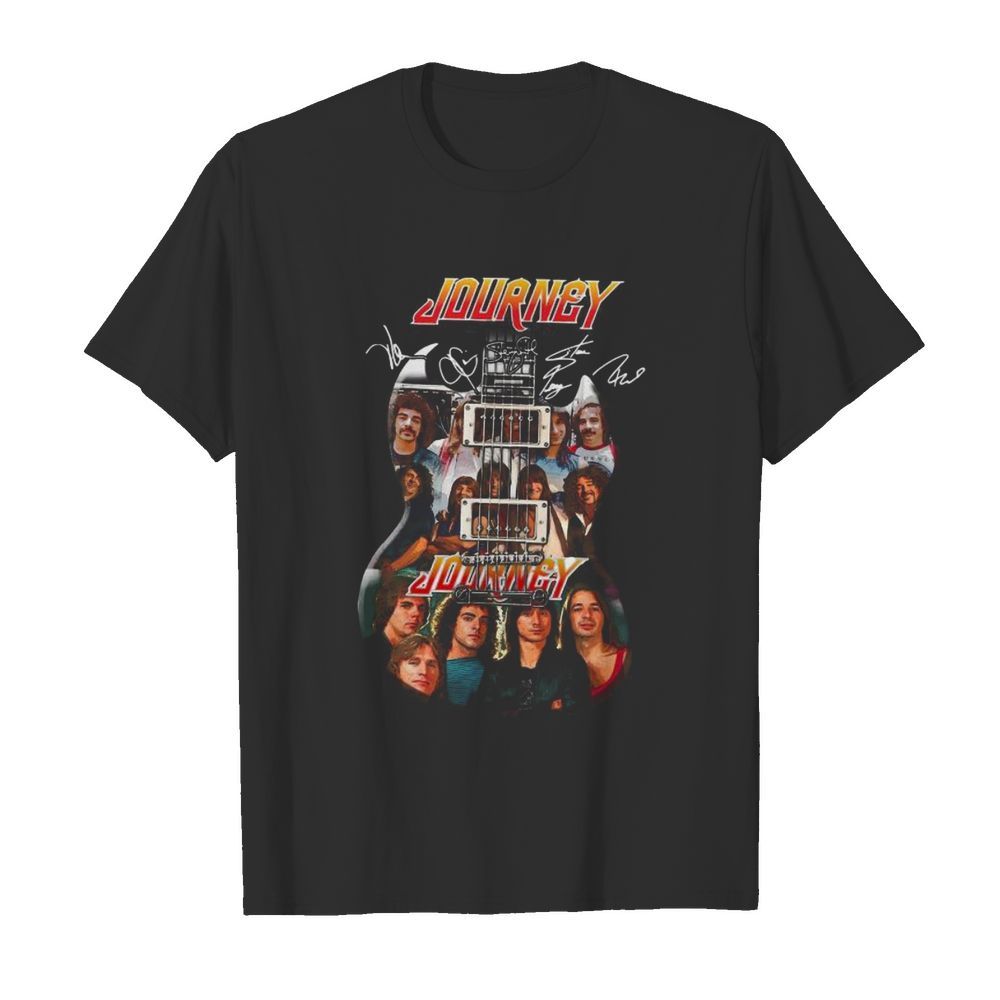 Guitar journey band members signatures  Classic Men's T-shirt