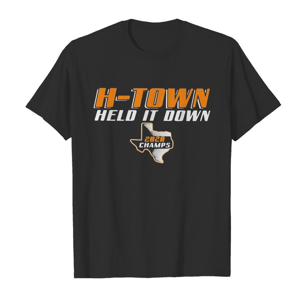 H-town held it down 2020 championships map shirt