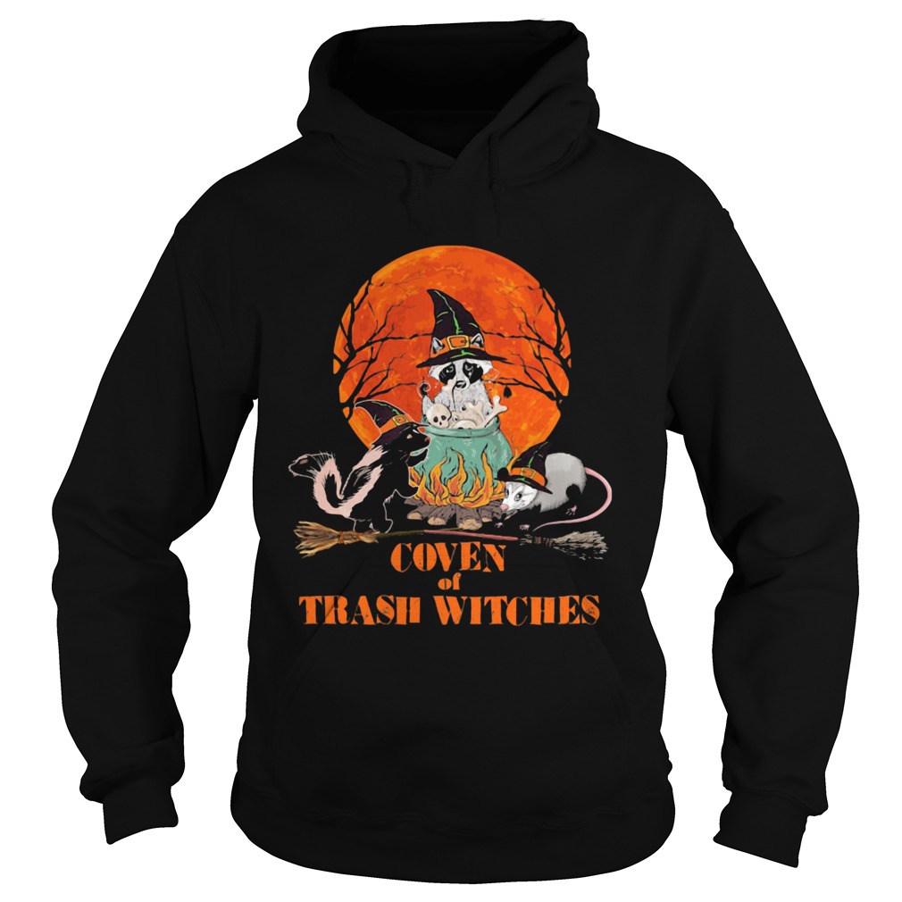 Halloween Animal Coven of trash witches sunset  Hoodie