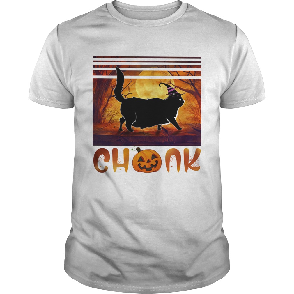 Halloween Cat Chonk Pumpkin Vintage  Unisex