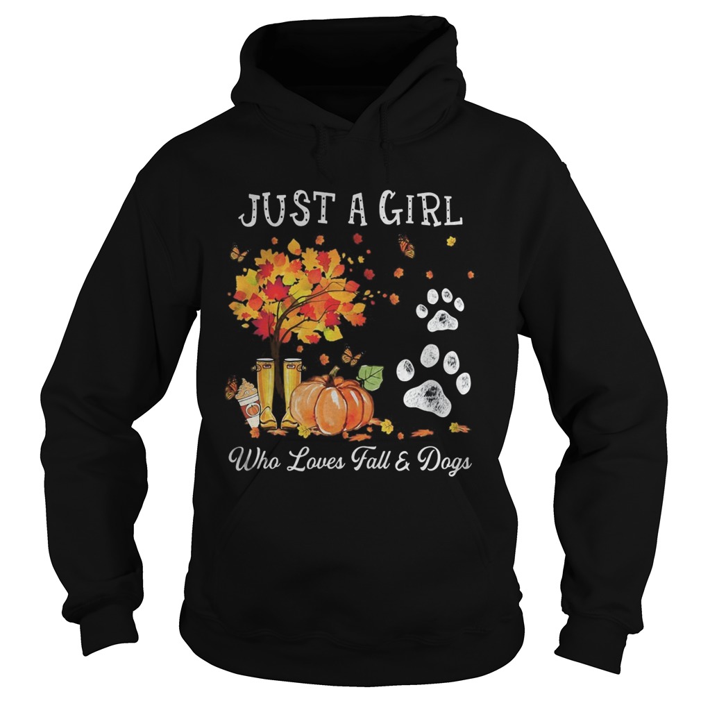 Halloween Just a girl who loves fall and dogs  Hoodie