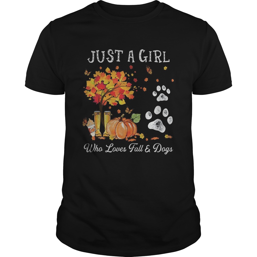 Halloween Just a girl who loves fall and dogs  Unisex