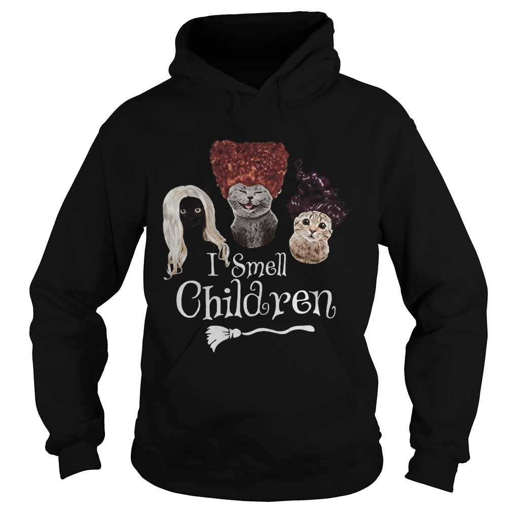 Halloween cats hocus pocus i smell children  Hoodie