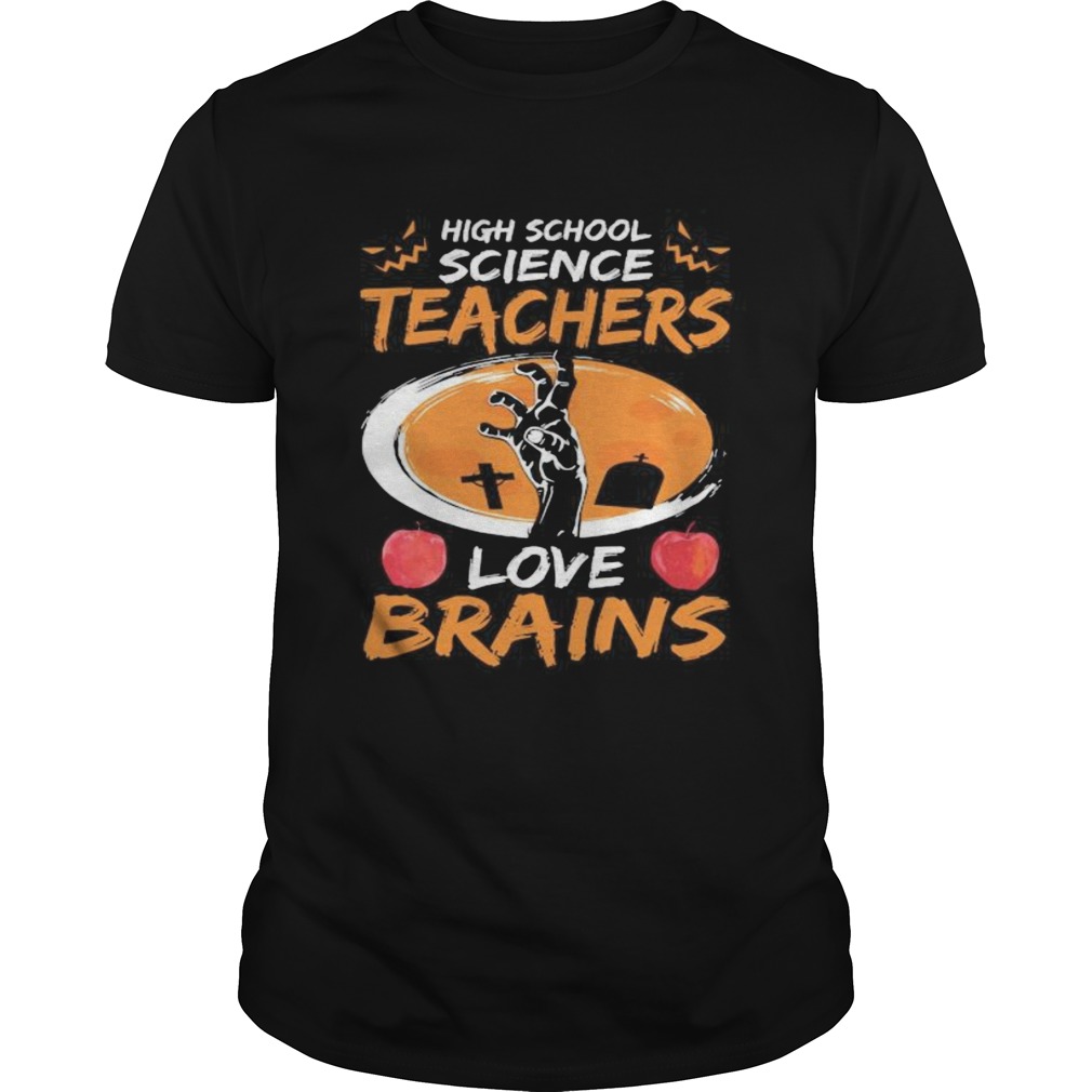 Halloween high school science teachers love brains apple  Unisex