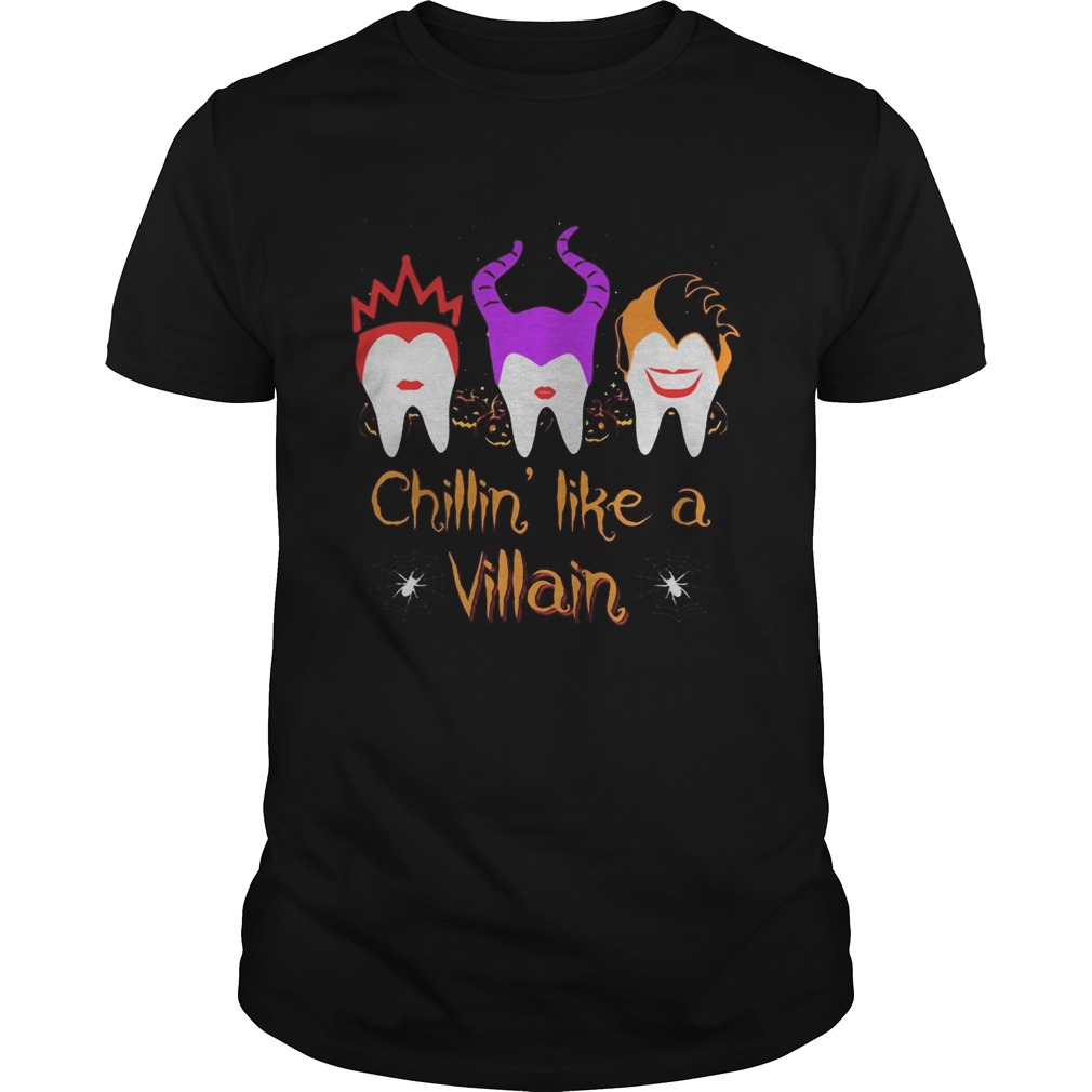 Halloween hocus pocus dental chillin like a villain shirt