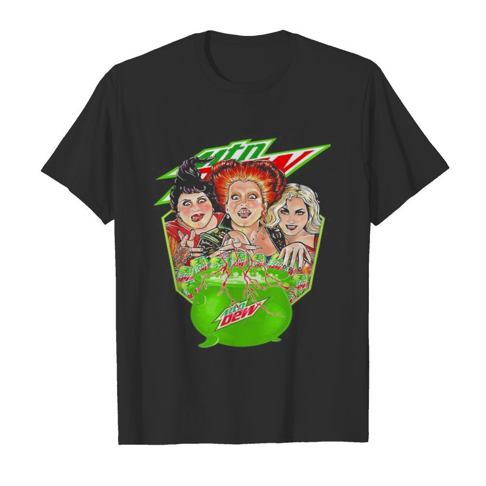 Halloween hocus pocus witch mountain dew shirt