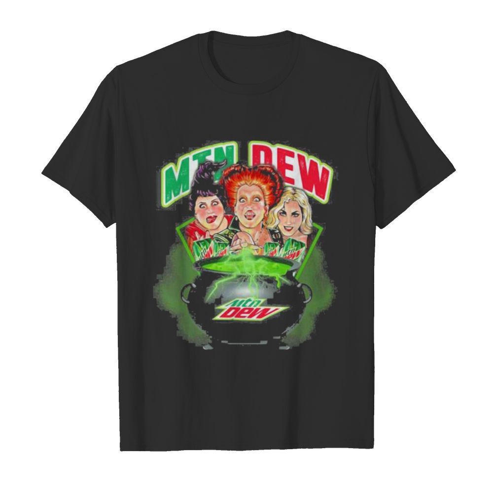 Halloween hocus pocus witch mountain dew shirt