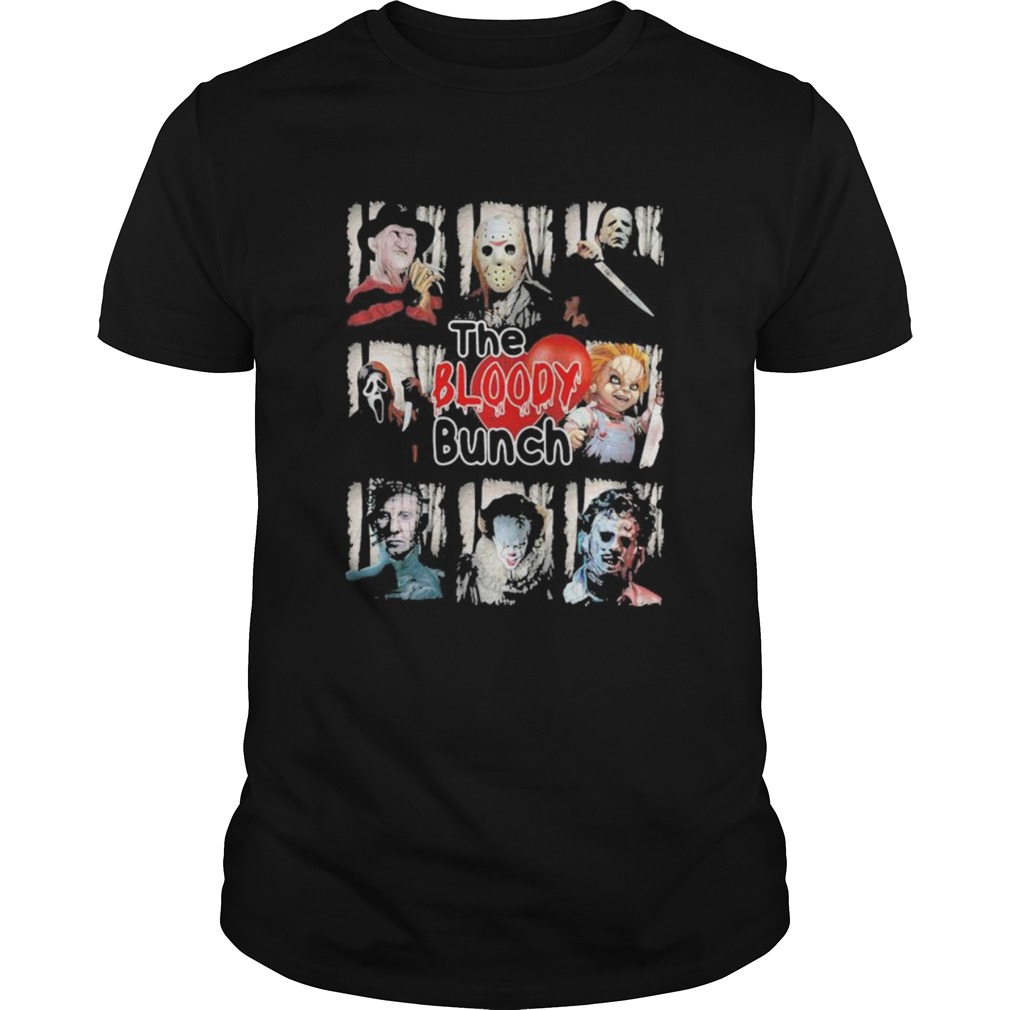 Halloween horror characters the bloody bunch shirt