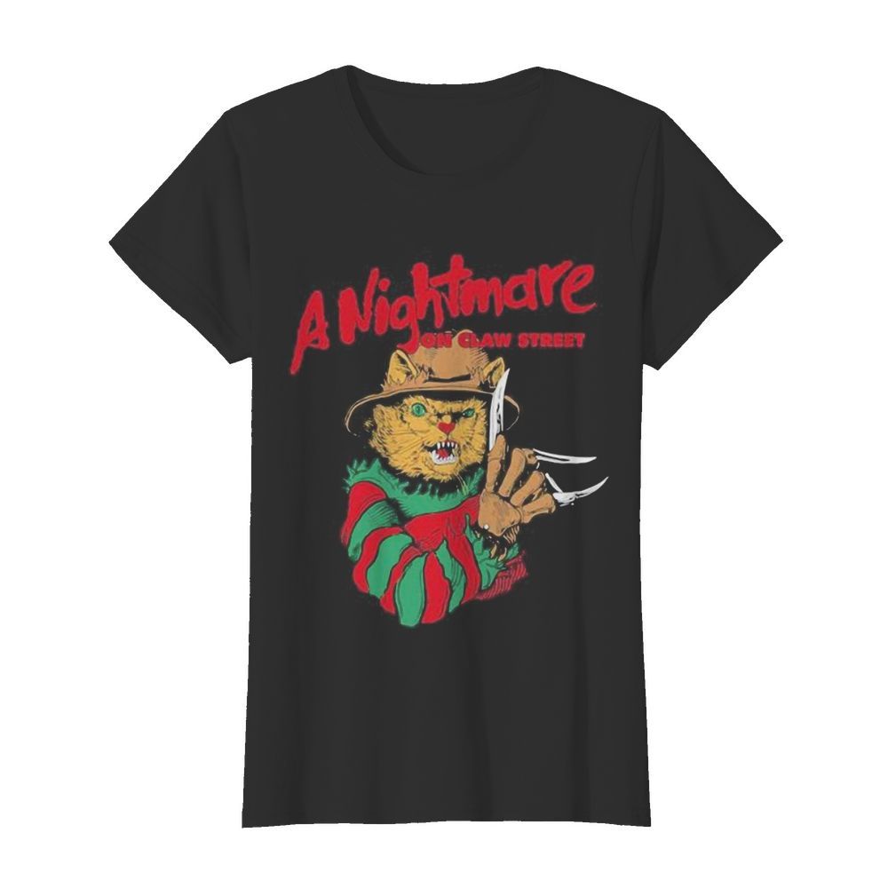 Halloween jason voorhees cat a nightmare on claw street  Classic Women's T-shirt