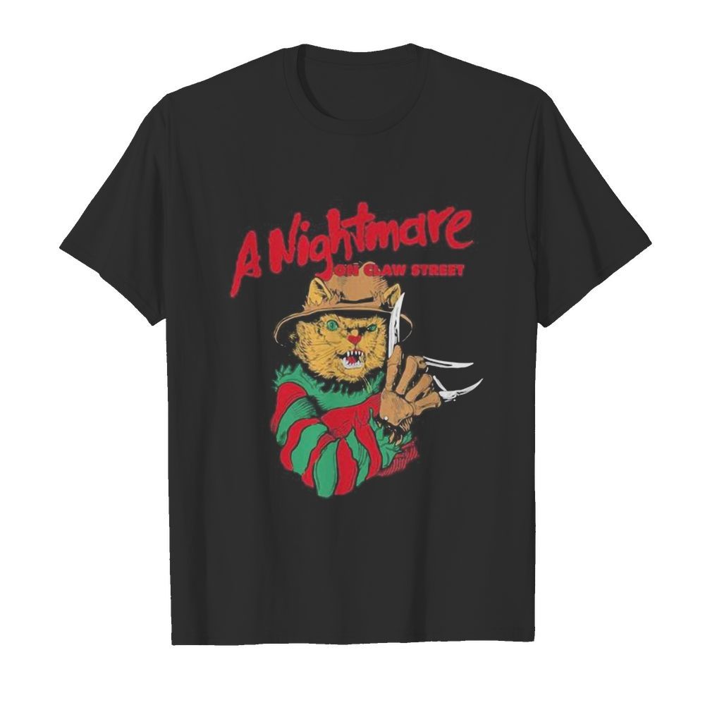 Halloween jason voorhees cat a nightmare on claw street shirt