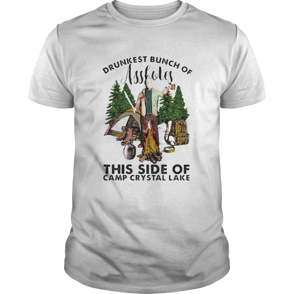 Halloween jason voorhees drunkest bunch of assholes this side of camp crystal lake shirt