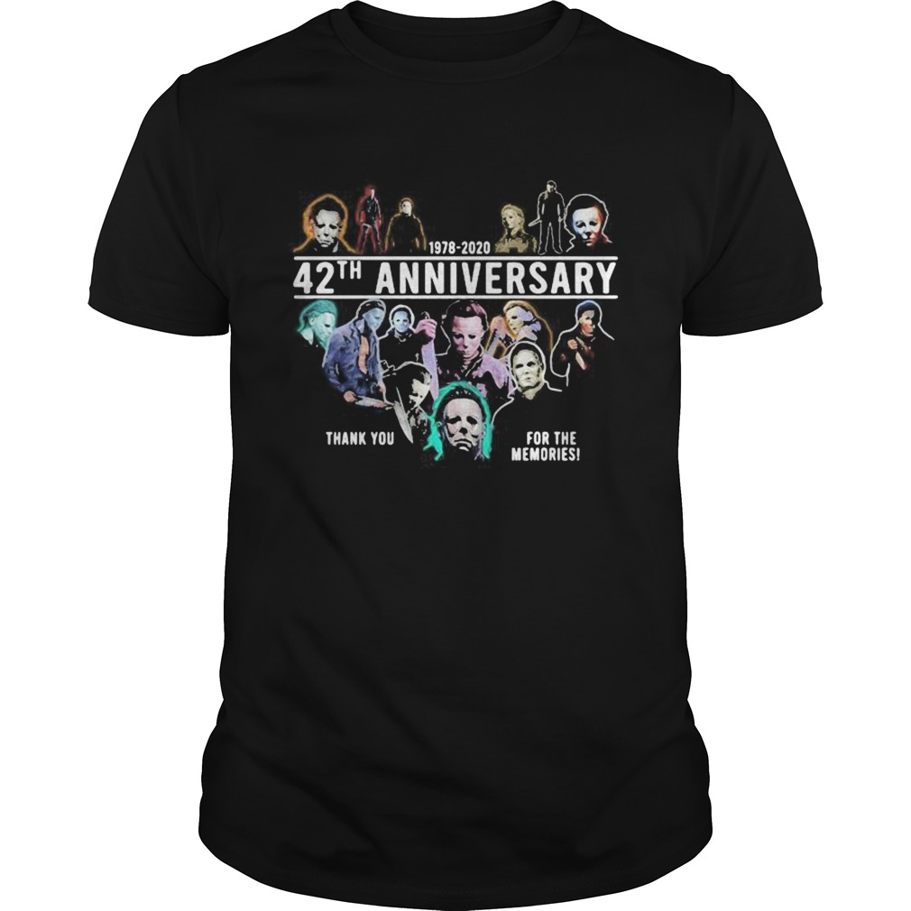 Halloween michael myers 1978 2020 42th anniversary thank you for the memories shirt