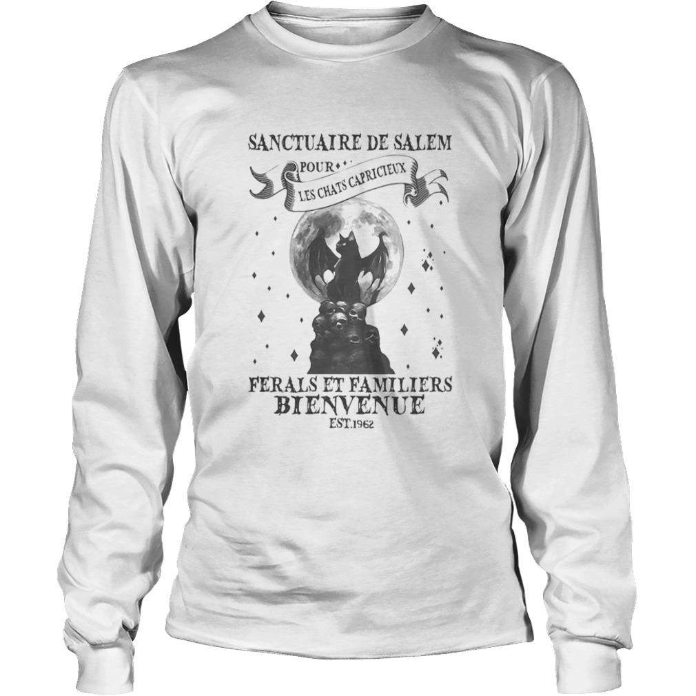 Halloween sanctuaire de salem pour les chats capricieux ferals et familiers bienvenue est 1962 shir Long Sleeve