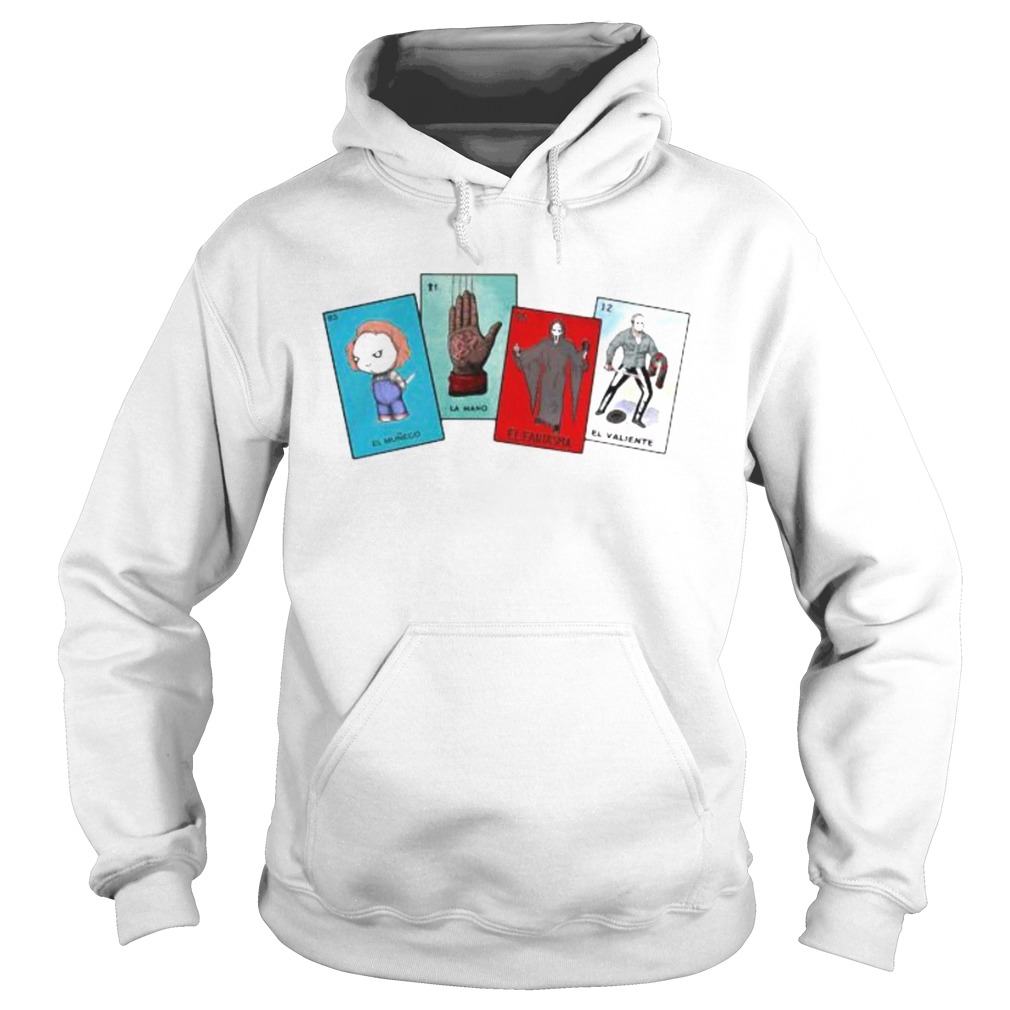 Halloween the characters horror card  Hoodie