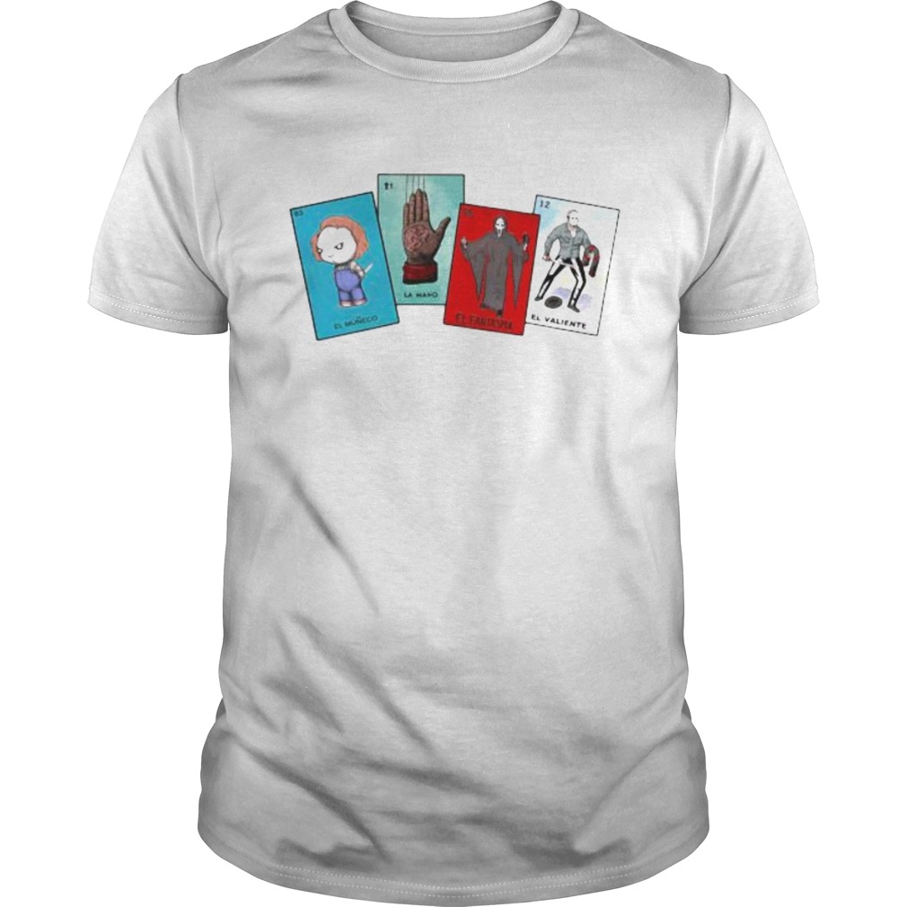 Halloween the characters horror card shirt