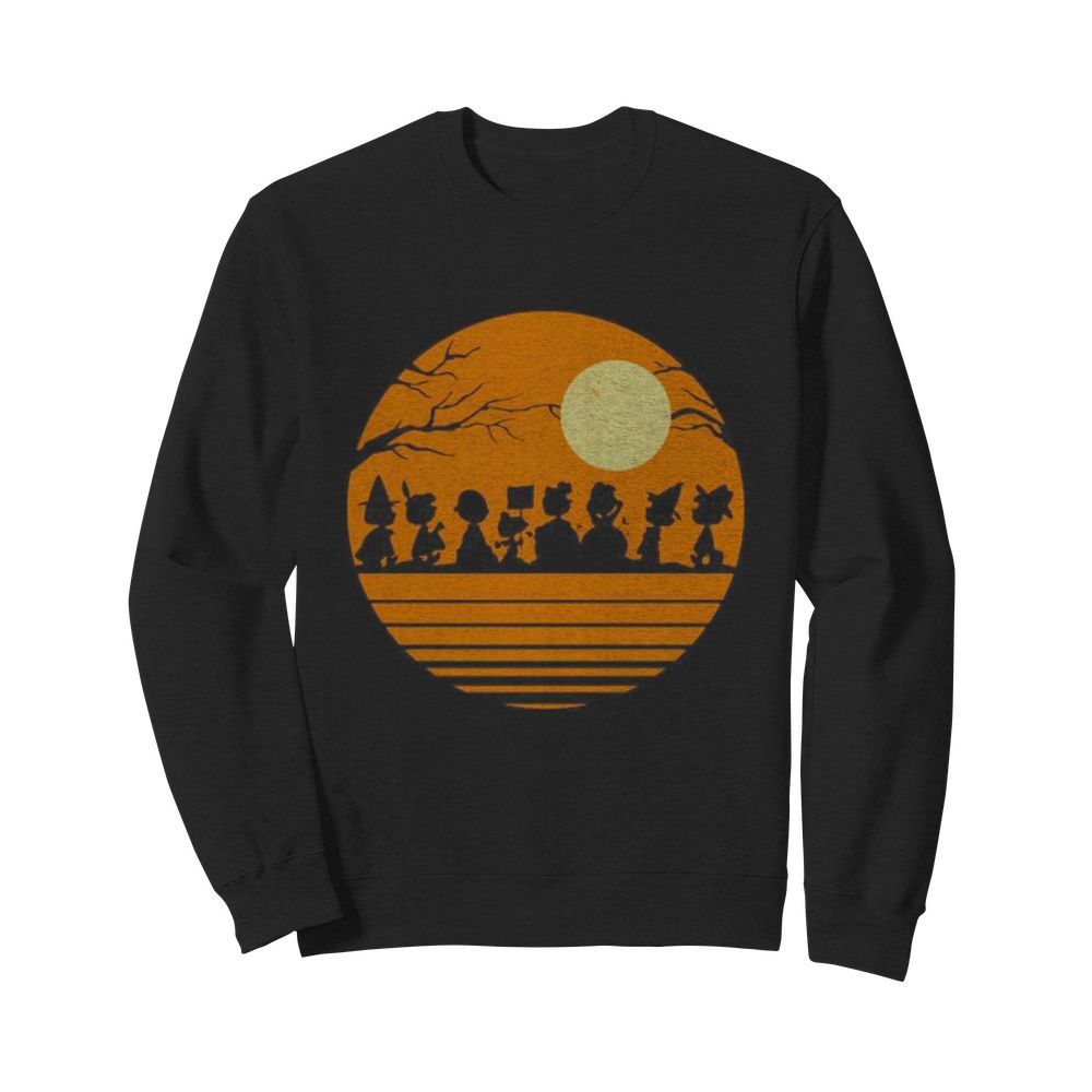 Halloween the peanuts moon vintage  Unisex Sweatshirt