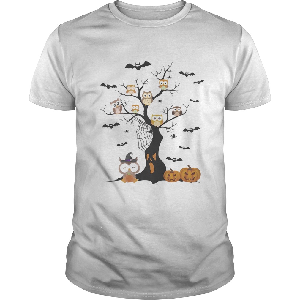 Halloween tree owls witch pumpkin  Unisex