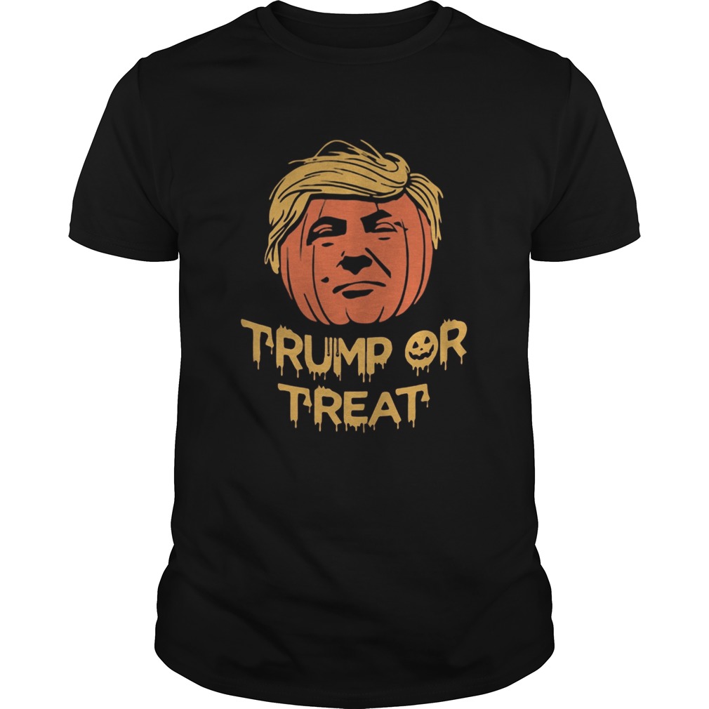 Halloween trump or treat pumpkin shirt